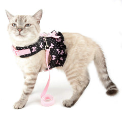 Zunea arnés para gato miniatura, cómodo y fácil de colocar para paseos.