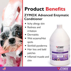 ZYMOX Condicionador Enzimático para mascotas, desenredo rápido para pelaje limpio y manejable.