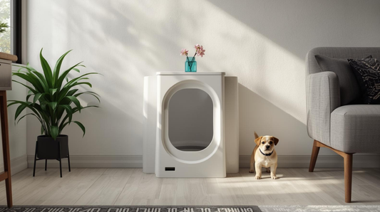 Arenero para perros dentro de casa en México