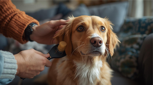 Cepillado de perro en casa en México