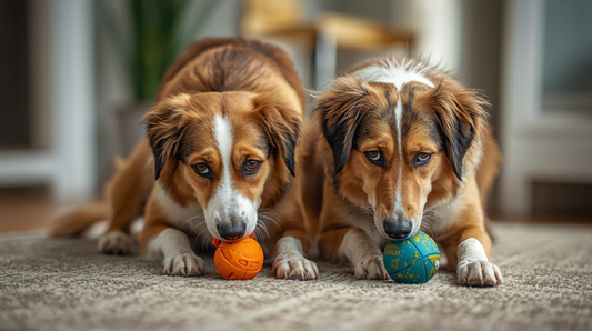 Perros jugando con juguetes según su nivel de energía en México