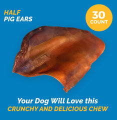 123 Treats orejas de cerdo para perros, fuente proteica natural