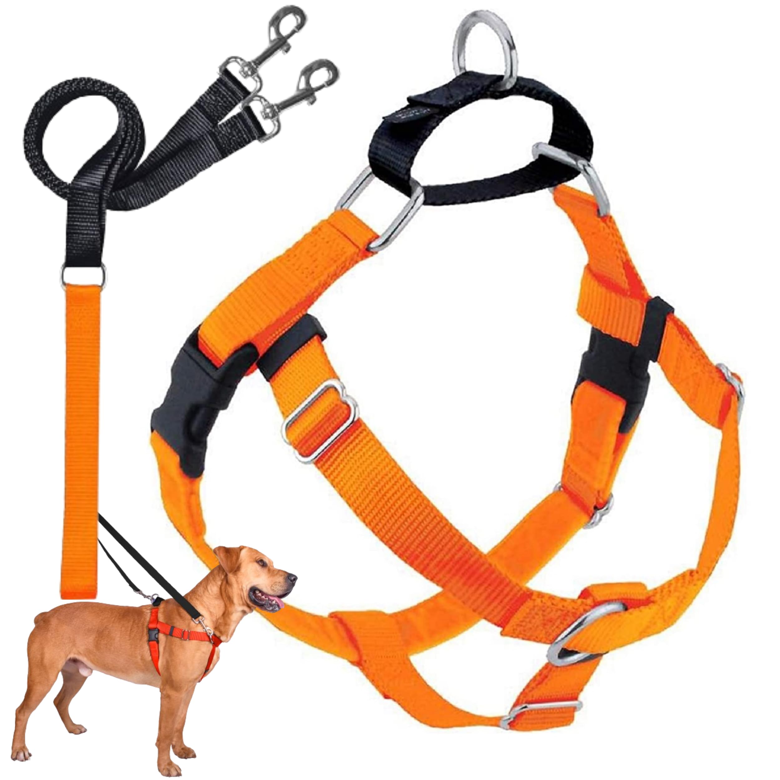 Arnés libertad sin tirones de 2 Hounds Design ofrece comodidad y control para paseos.
