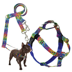 Arnés Freedom No-Pull de 2 Hounds Design en azul para paseos sin tirar