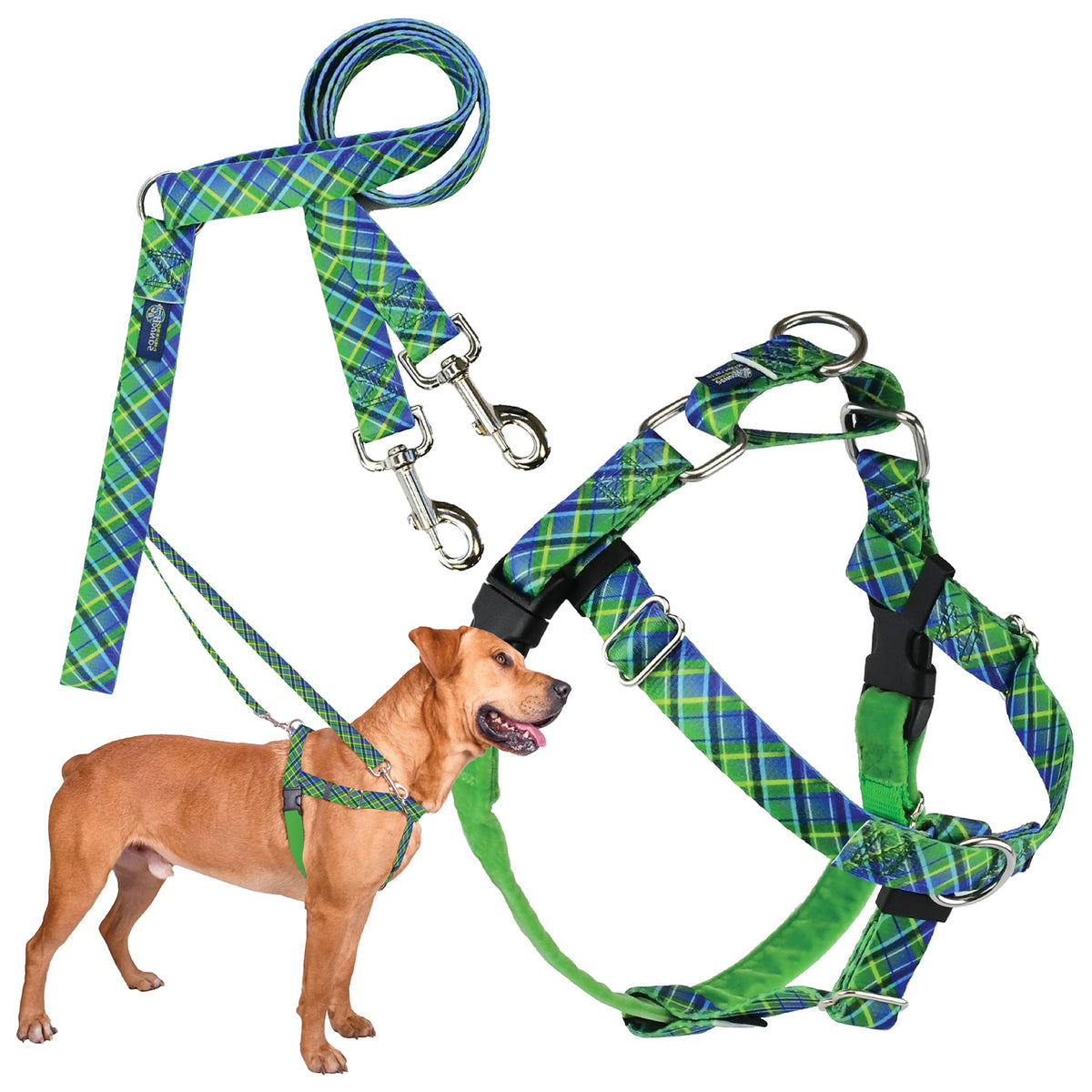 Arnés Freedom sin tirones de 2 Hounds Design con guía frontal para control suave.