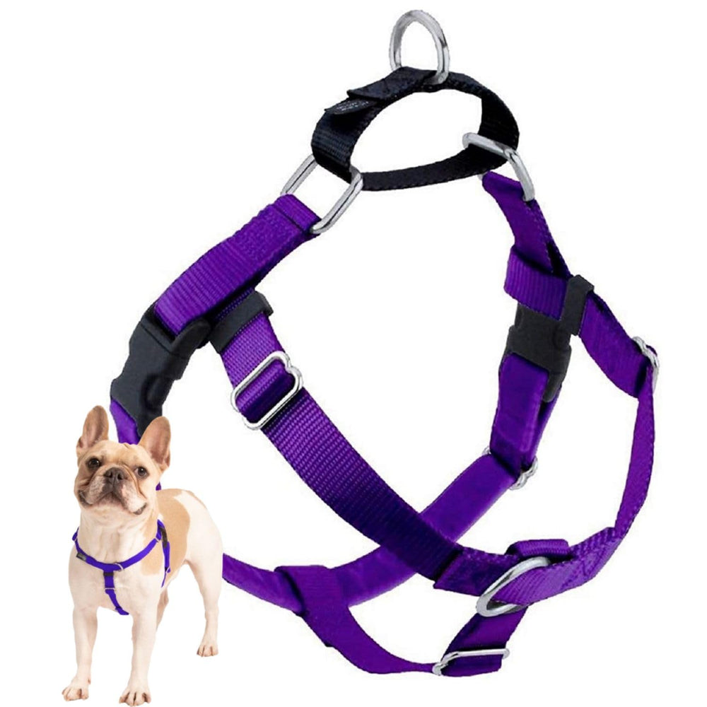 Arnés Freedom No Pull de 2 Hounds Design: frente con ajuste para presión uniforme en paseos.