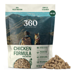 360 Pet Nutrition alimento perruno seco de pollo con higado, alta proteina para perros