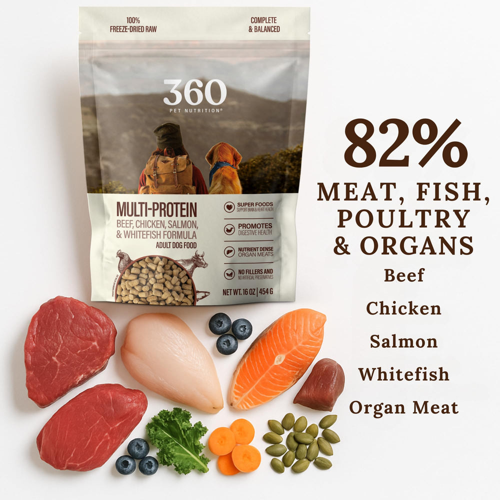 360 Pet Nutrition – hígado y órganos nutritivos para una dieta equilibrada