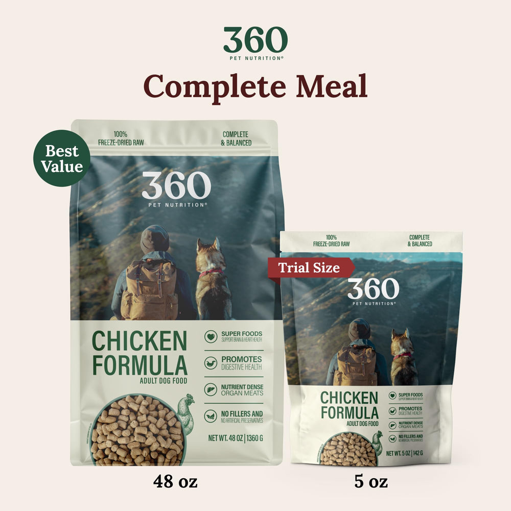 360 Pet Nutrition superalimentos con frutos y verduras para apoyo nutricional