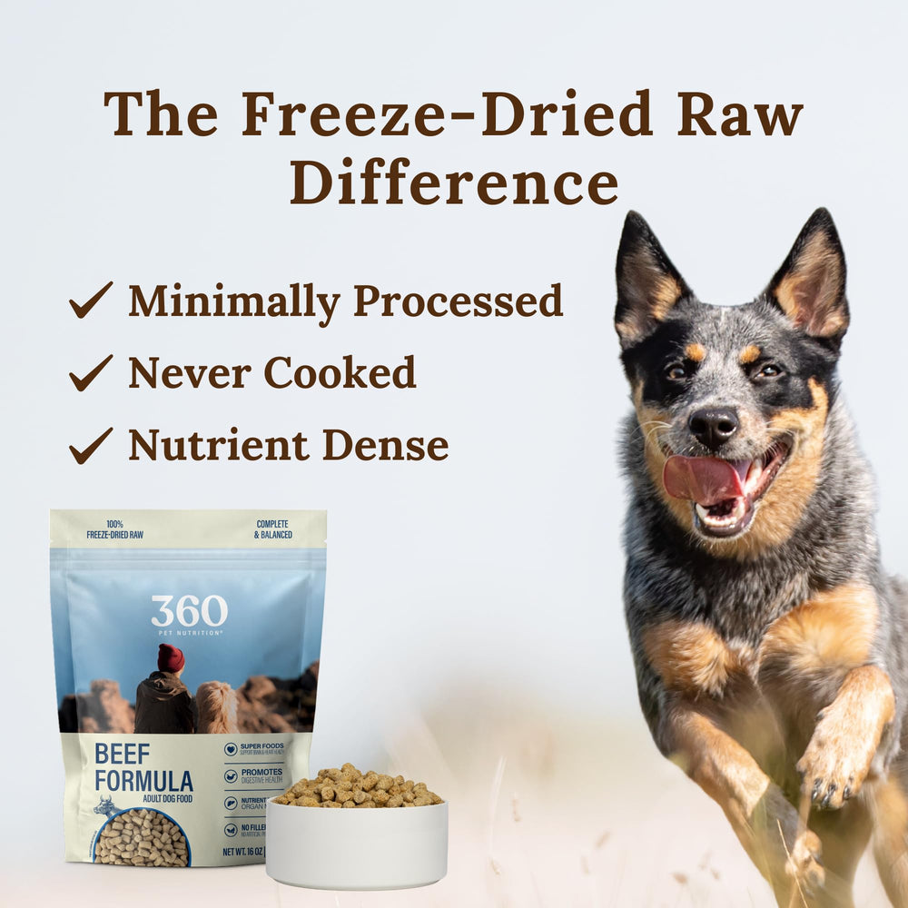 360 Pet Nutrition trozos pequeños, fáciles de servir para perros de todas las razas
