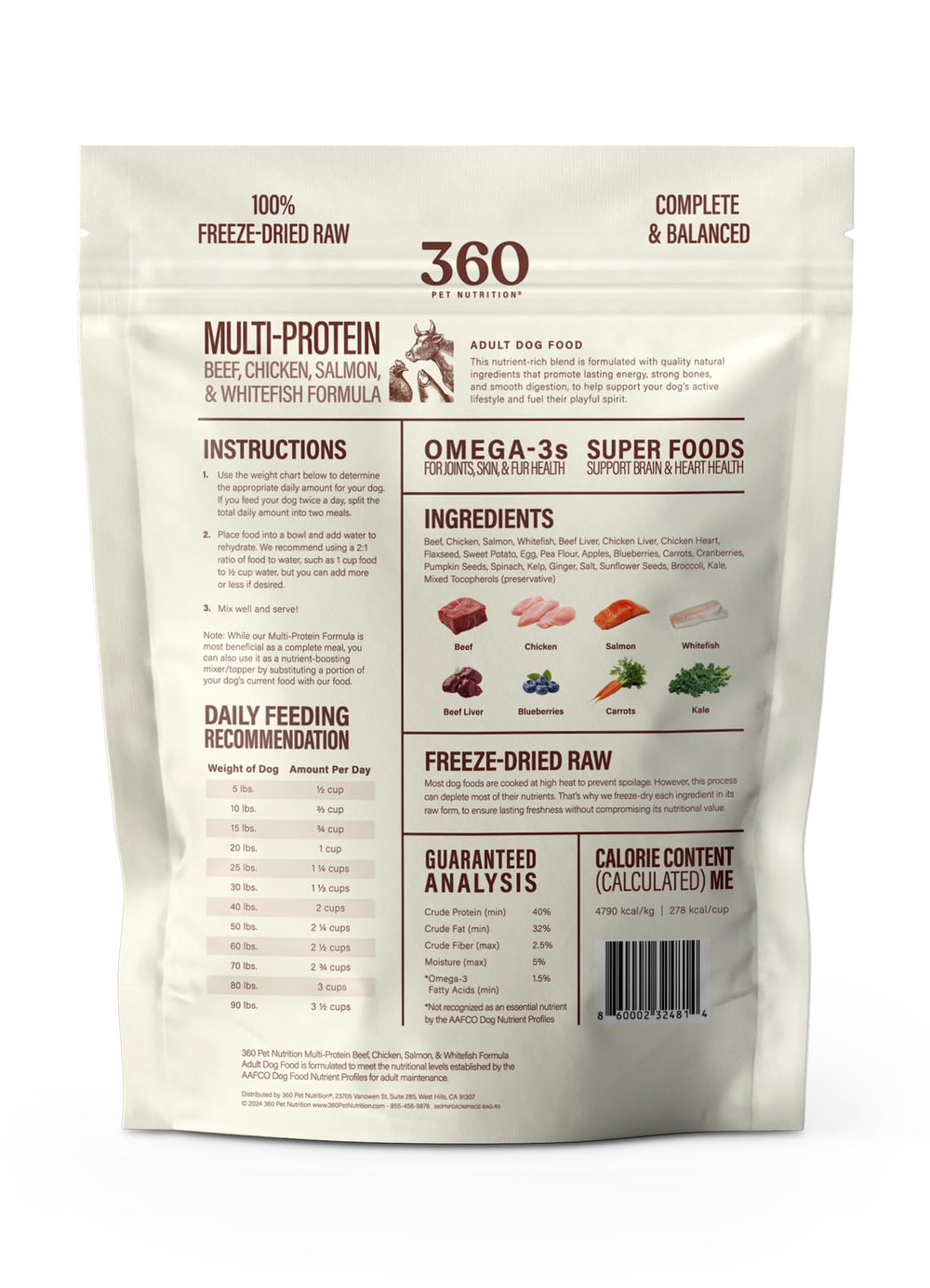 360 Pet Nutrition – ideal como complemento para realzar sabor en cada comida
