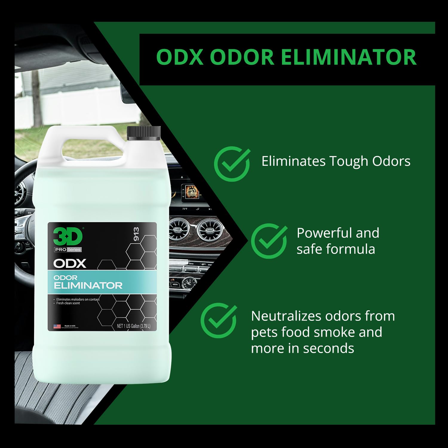 3D ODX botella de eliminador de olor para uso doméstico seguro.