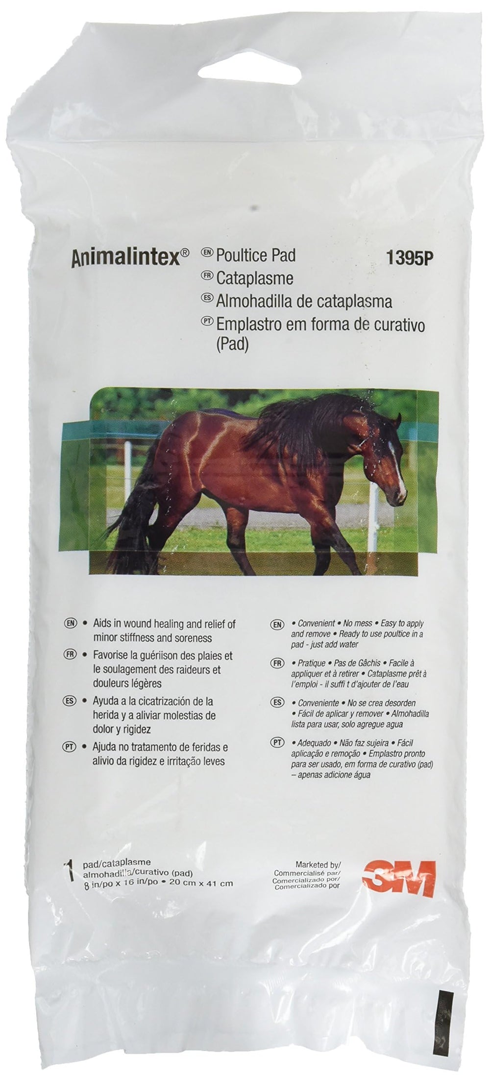 Animalintex, emplasto para pezuñas y heridas, ayuda a mantener área húmeda y limpia.