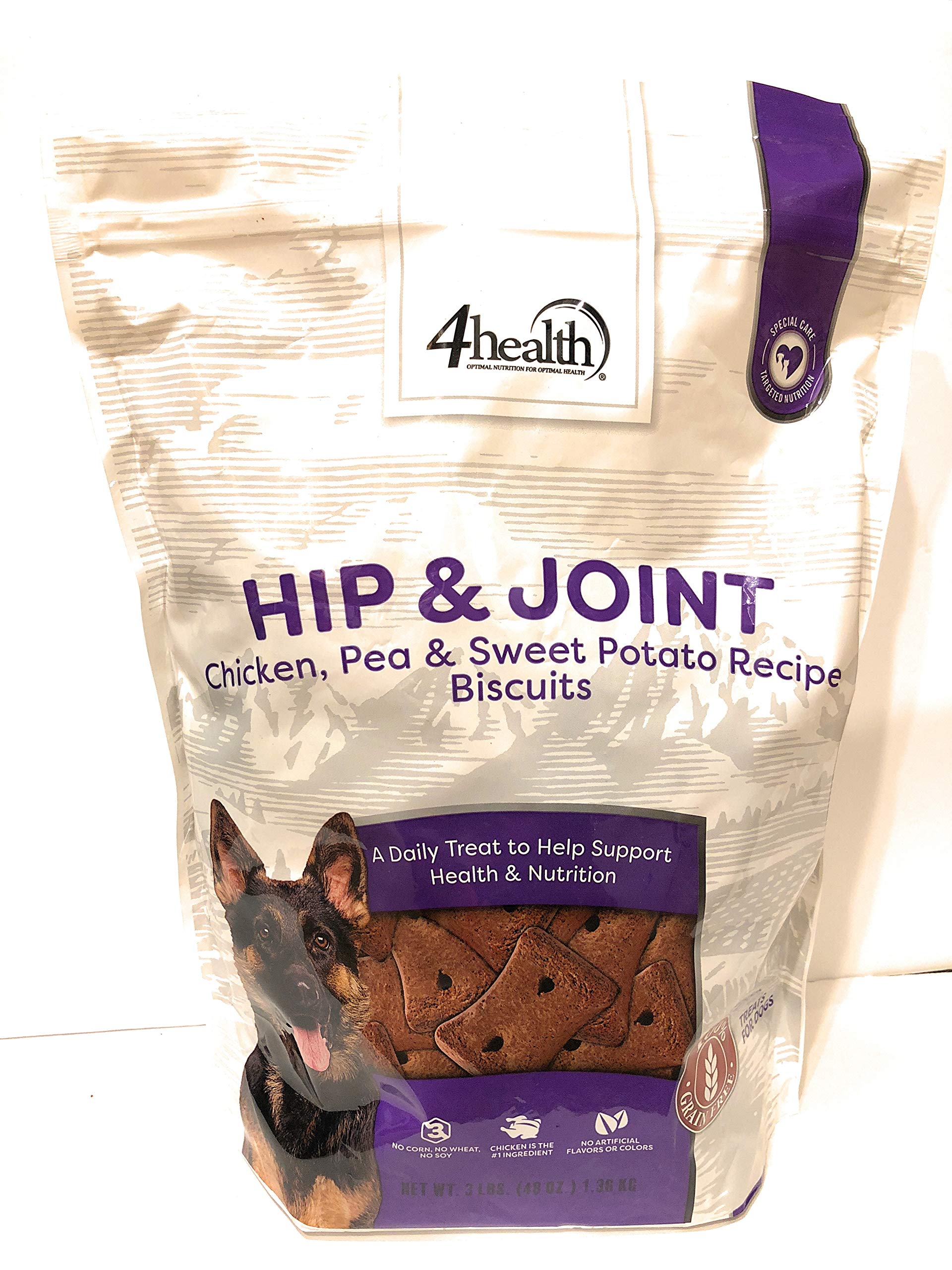 Galletas 4health para articulaciones con pollo y batata, apoyo potencial a la movilidad diaria