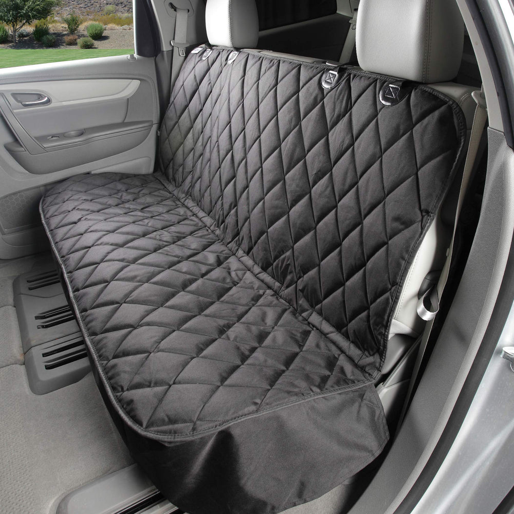 4Knines cubre asiento trasero duradero protege el interior del coche.