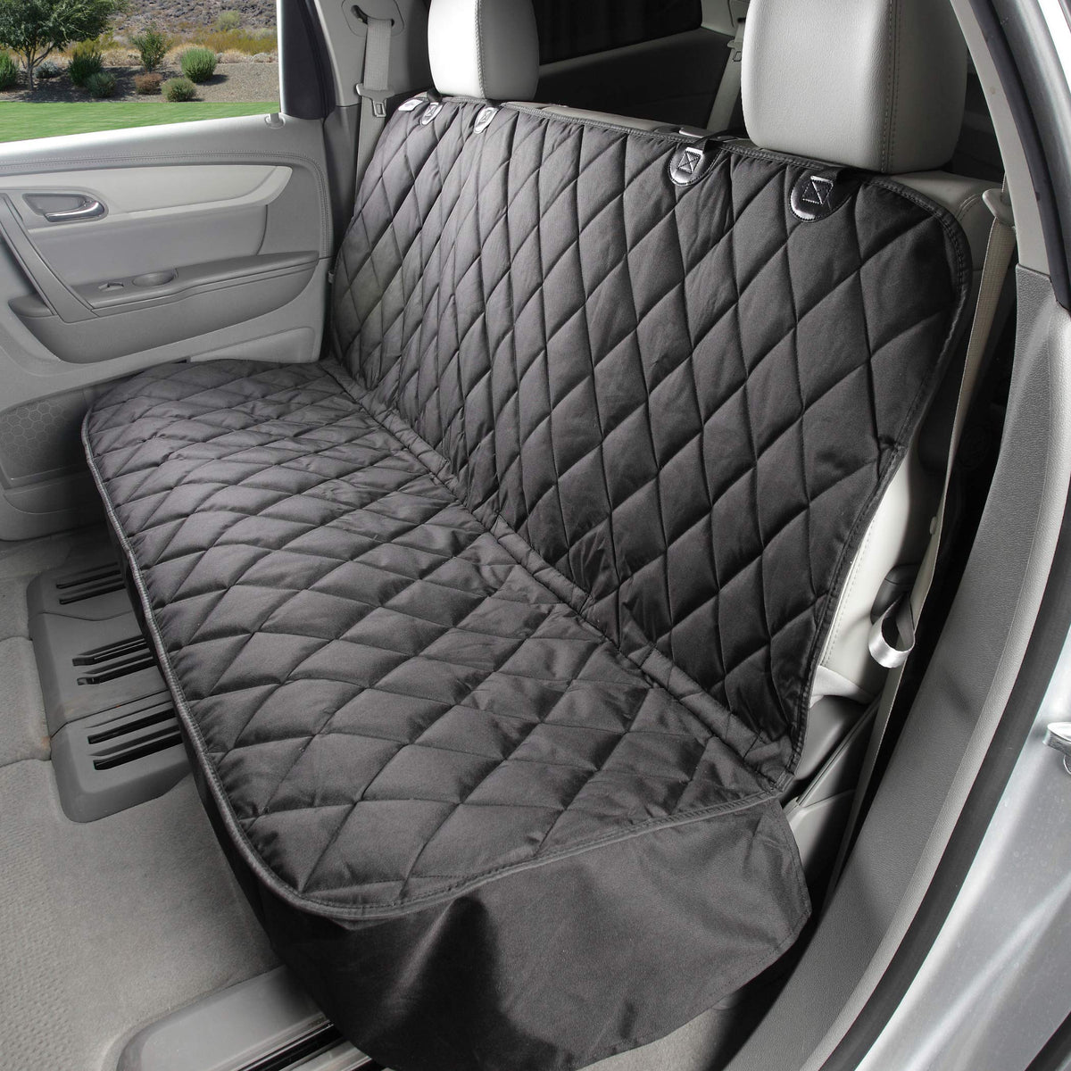 4Knines cubre asiento trasero duradero protege el interior del coche.