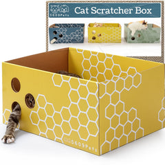 5609PETS caja rascador para gato grande, ideal para estirarse dentro de casa