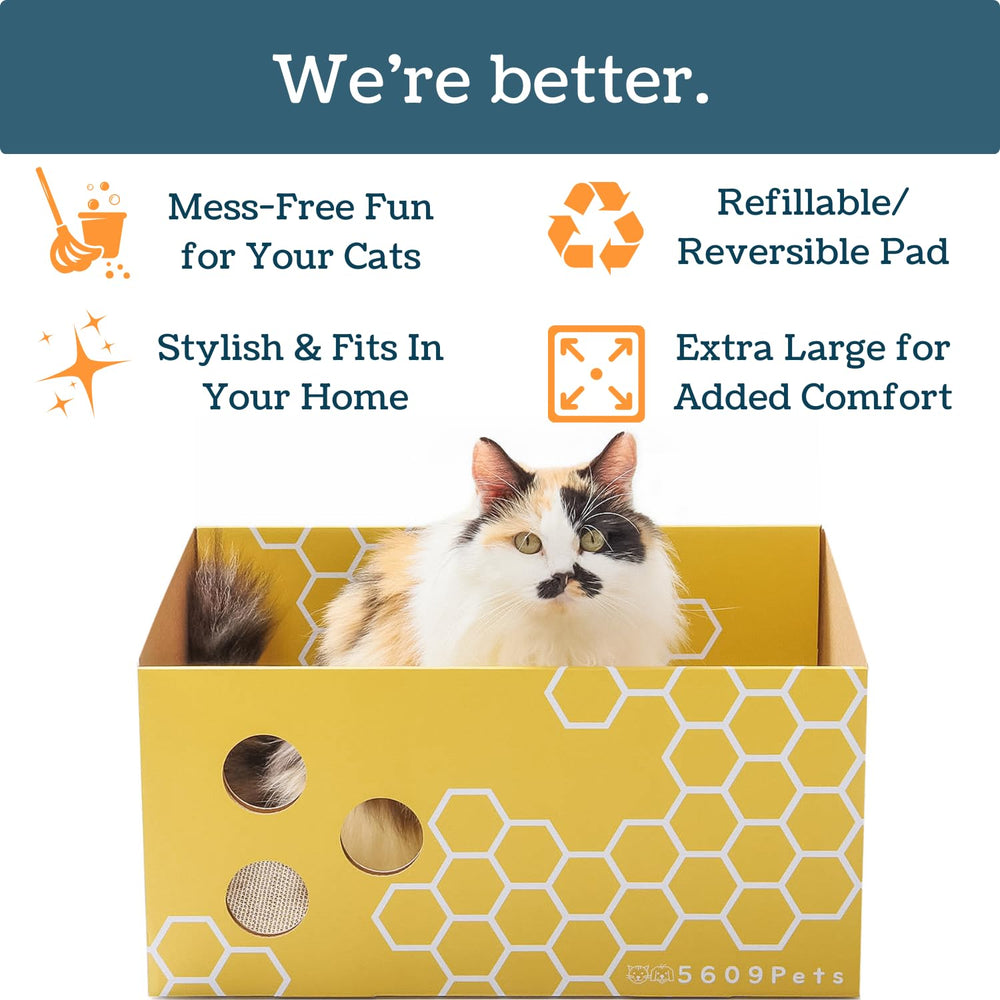 5609PETS cama-cabana de gato para descansar y observar