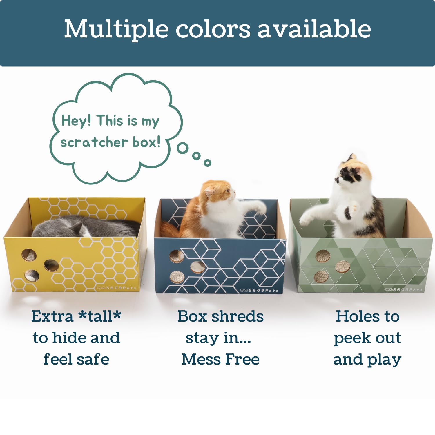 5609PETS diseño resistente de la caja rascador para uso diario