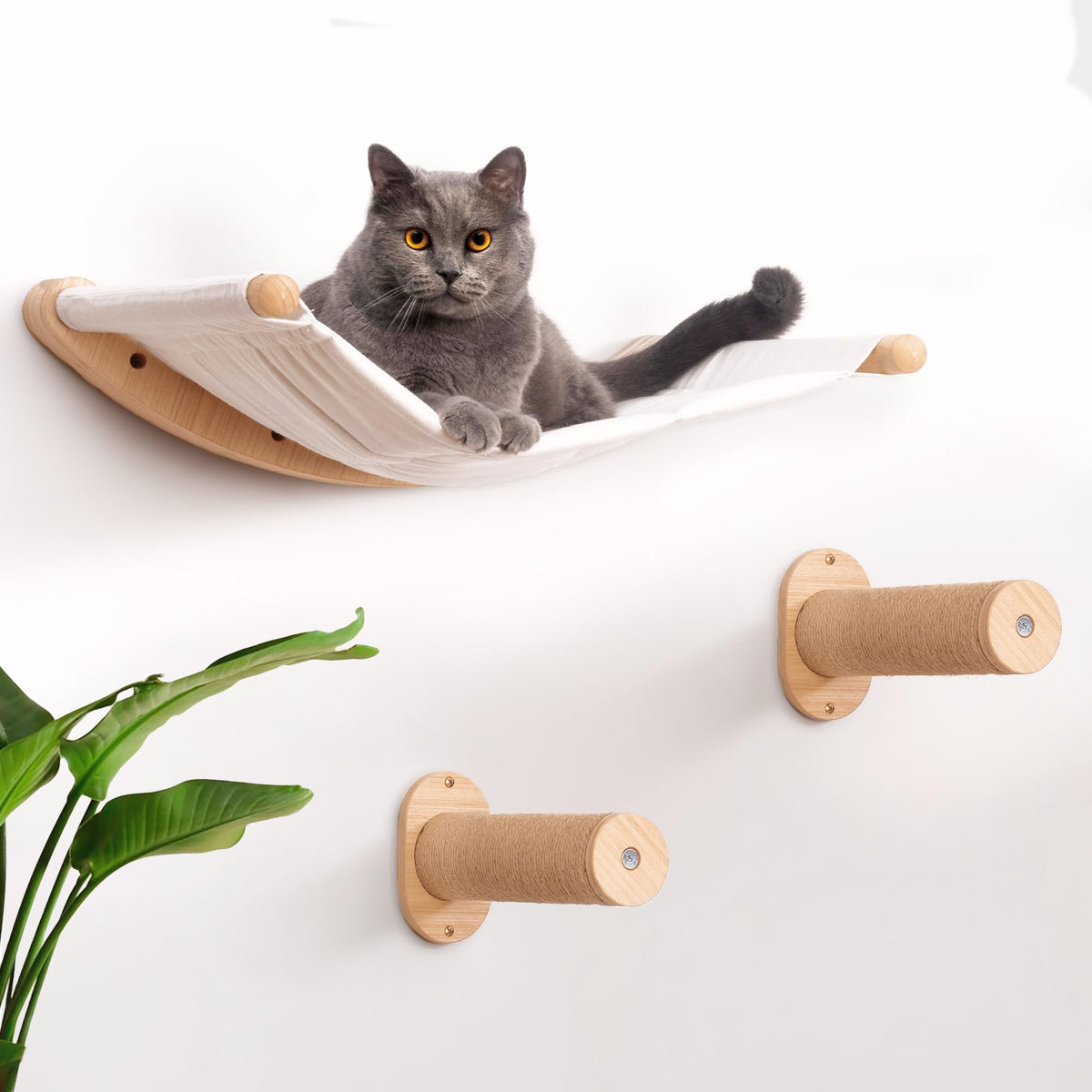 Hamaca de pared 7 Ruby Road para gatos, ideal para descansar y vigilar desde la altura