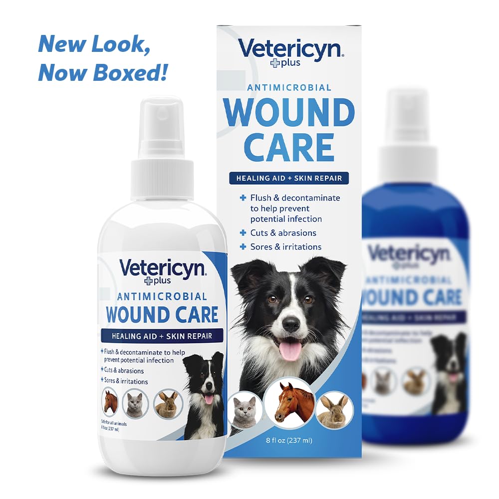 Vetericyn Plus para perros, cuidado de la piel, favorece la reparación suave de la piel.