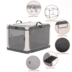 A 4 Pet 40: jaula plegable rápida para guardar en casa o en el coche.