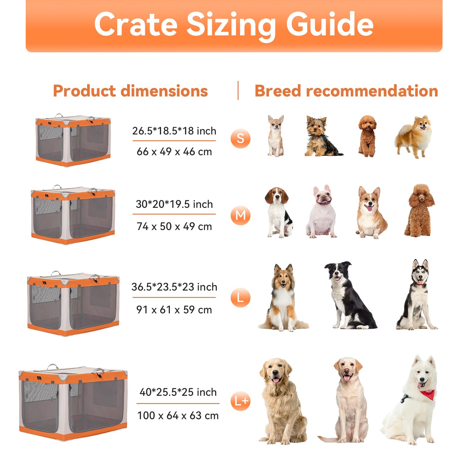 A 4 Pet jaula suave para perros grandes, puerta con cierre bloqueable, viaje seguro.