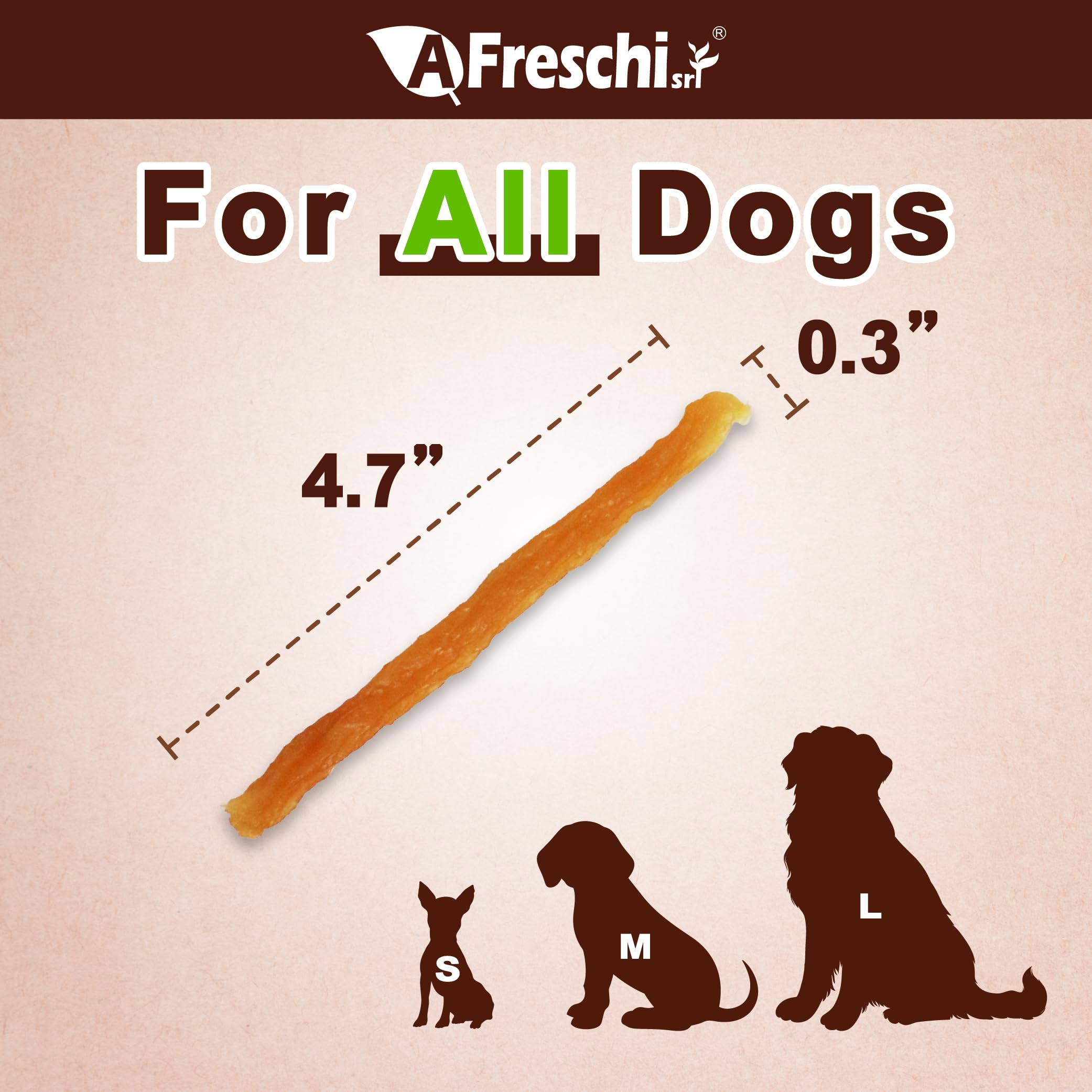 A Freschi Premios Suaves de Pollo para Perros – textura tierna ideal para perros de todas las tallas