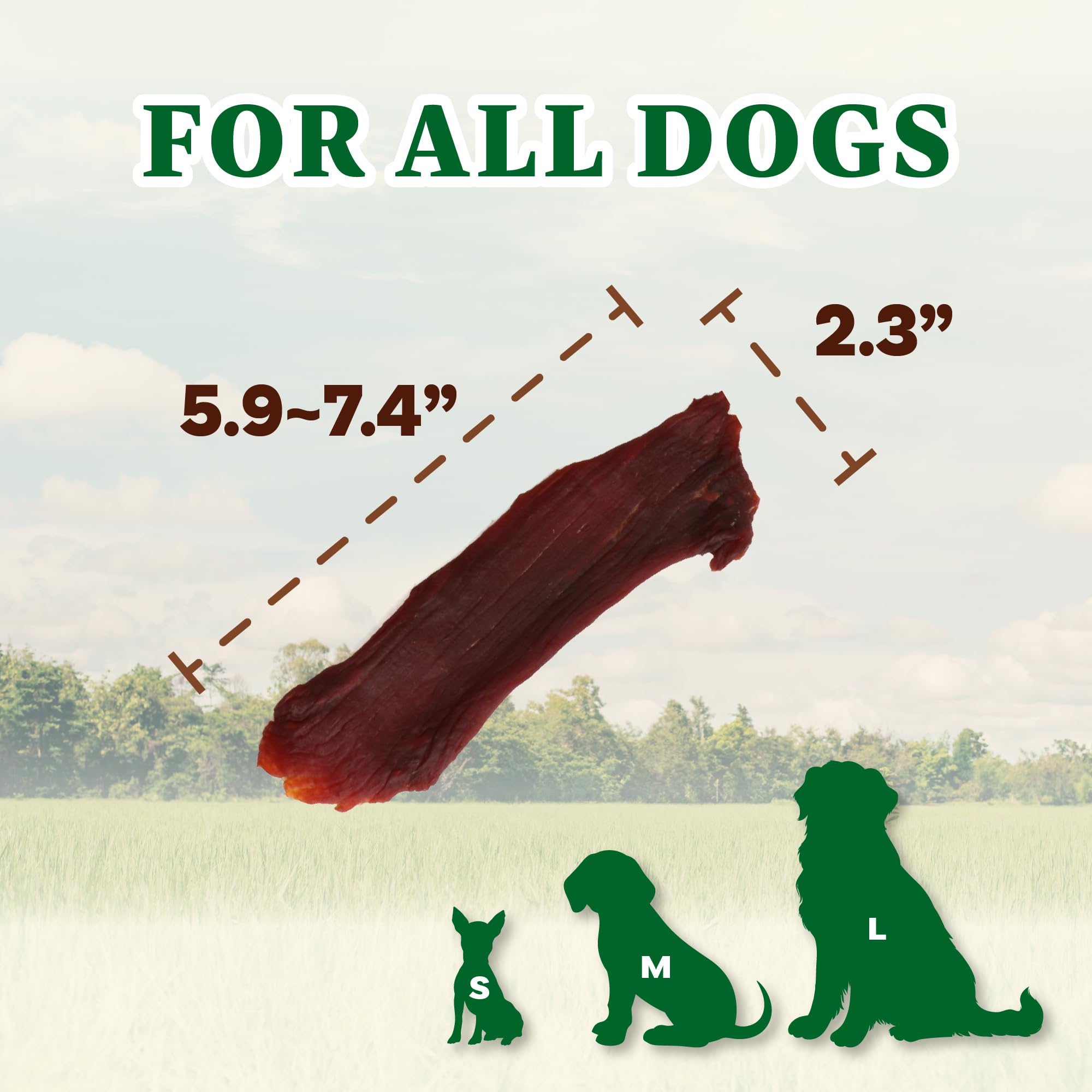 A Freschi srl Buffalo Dog Treats, tiras de búfalo para recompensa en entrenamiento