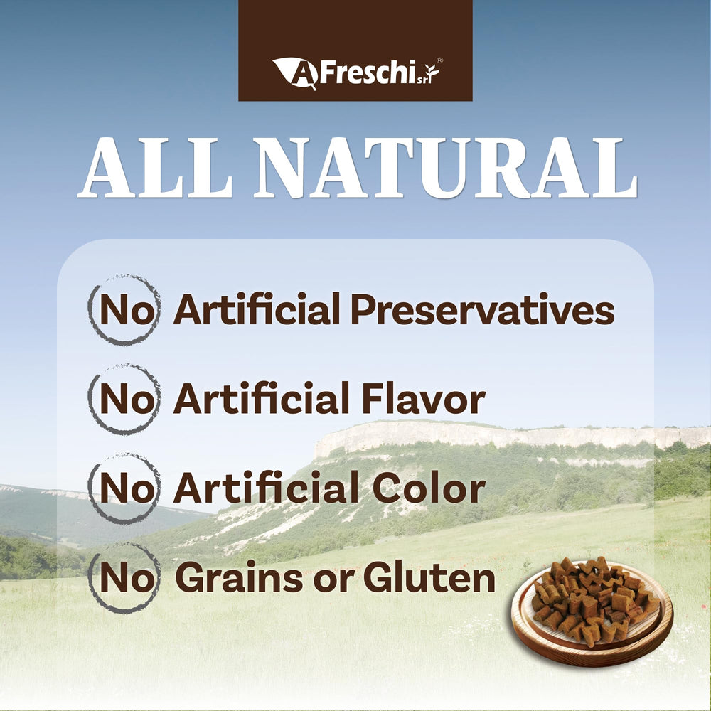 A Freschi srl etiqueta AAFCO, nutrición completa para perros adultos.