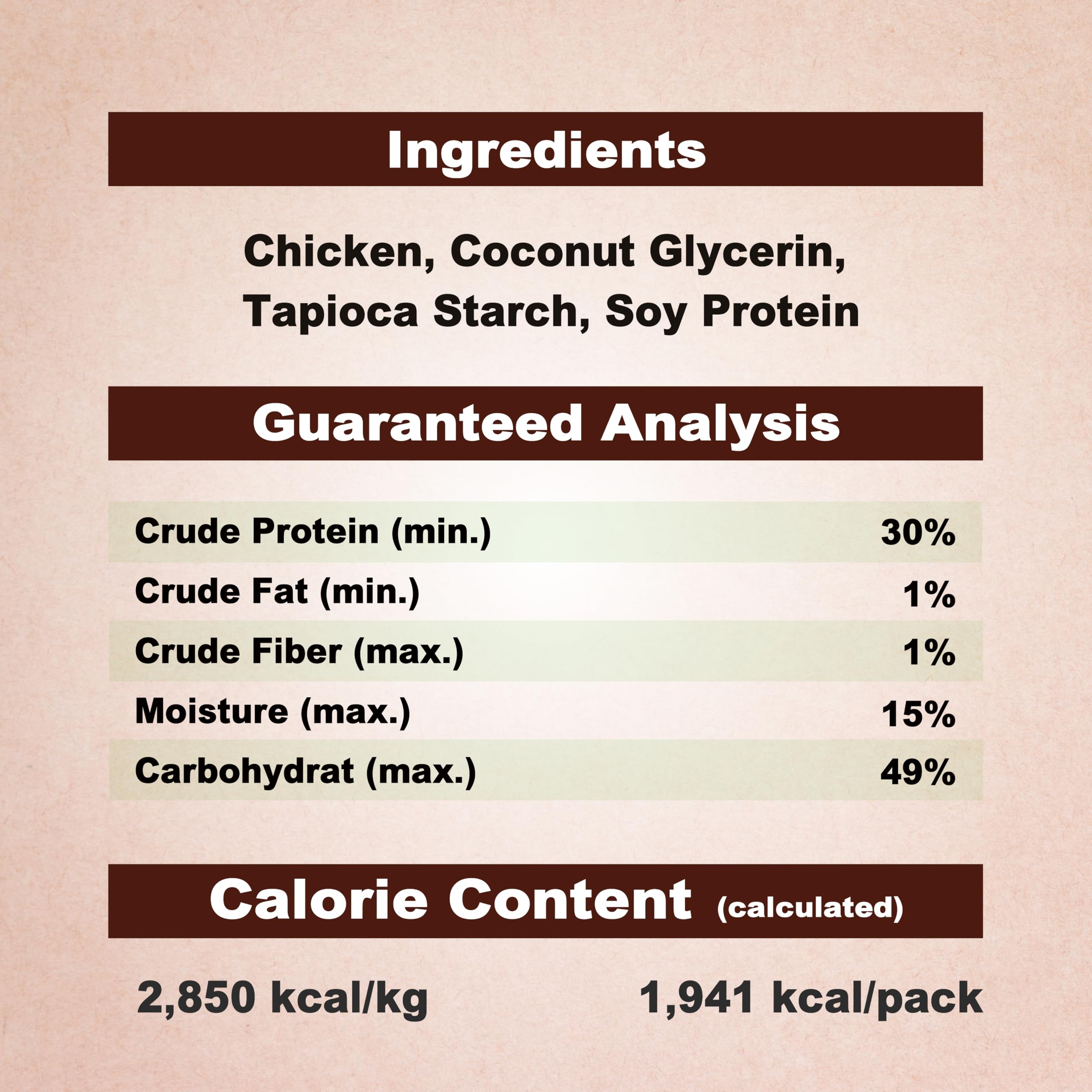 A Freschi srl Ingredientes simples: pollo de verdad sin granos.