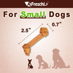 Premios suaves de pollo de A Freschi srl con textura blanda para perros.