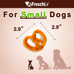 A Freschi tendones de pavo para perros, textura masticable para morder con calma