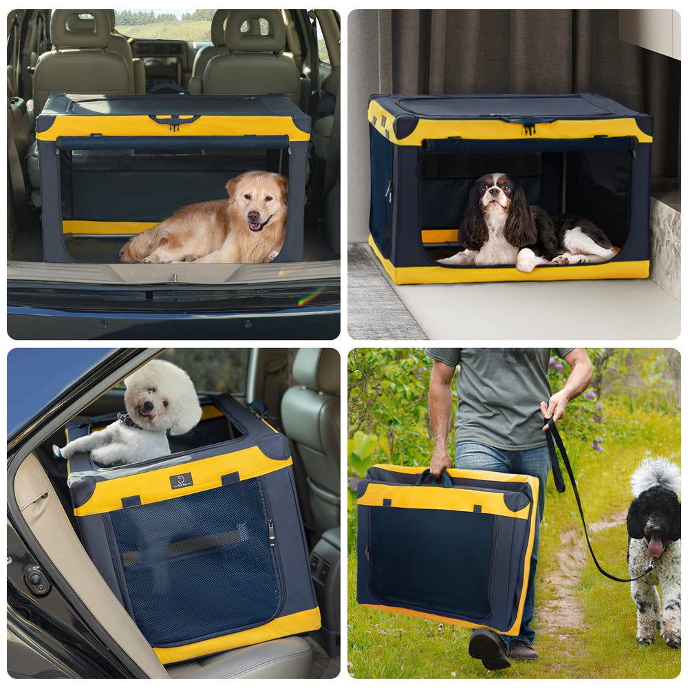 A4 Pet ventanas de malla promueven respiración y visibilidad para perros nerviosos.