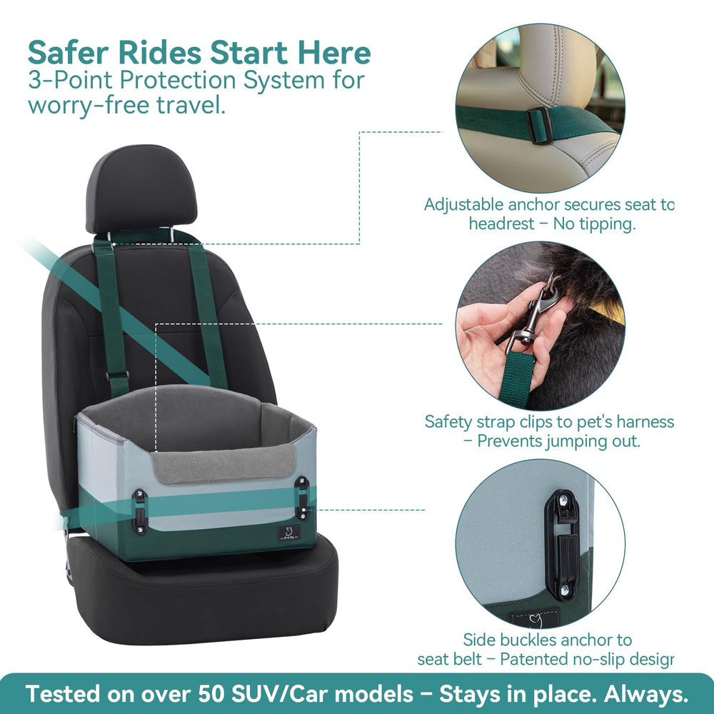 A 4 Pet asiento con altura de 2 niveles para vista exterior.