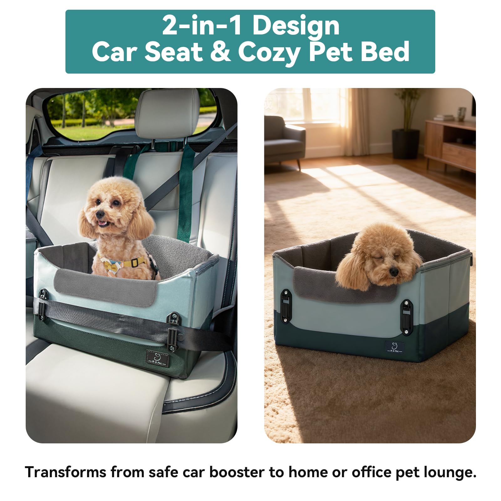 A 4 Pet asiento para perro pequeño plegable para viajar.