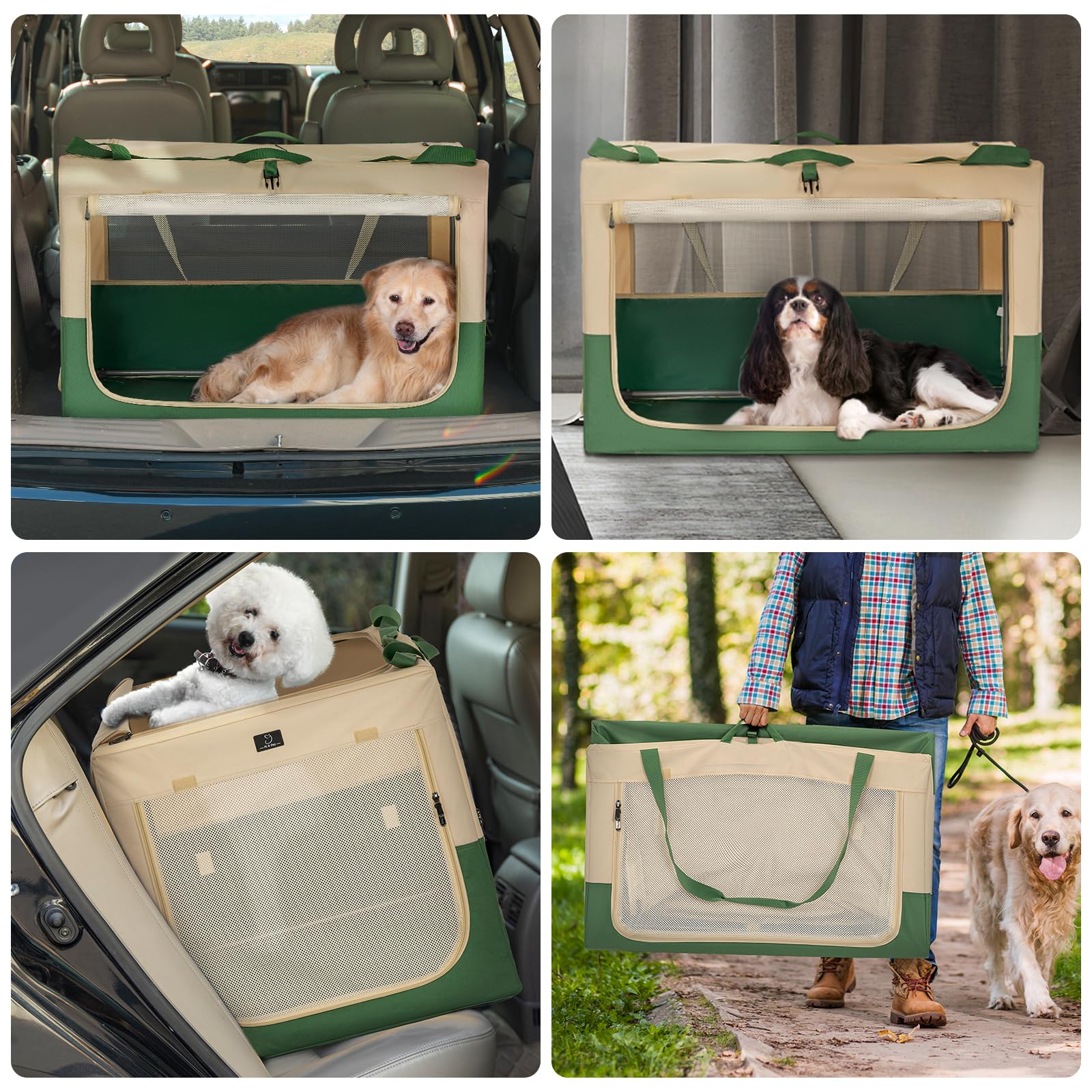 A4 Pet jaula suave 40, uso en interior o coche para viajes tranquilos.