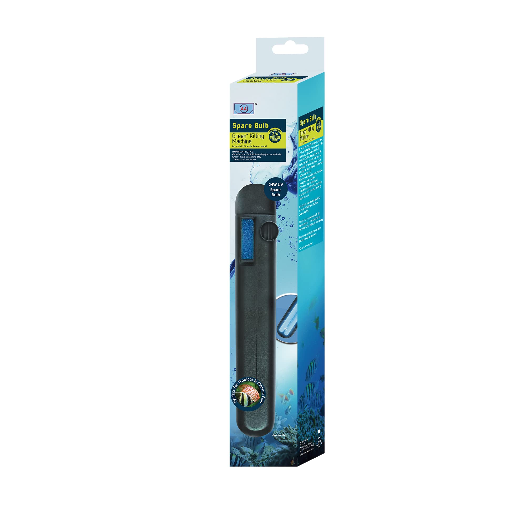 AA bulbo UV interno para acuario AAUV24W, claridad del agua