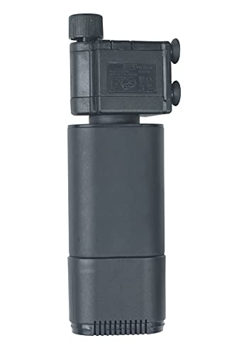 AA GKM3W mini UV interno negro, detalle de la bomba, flujo eficiente