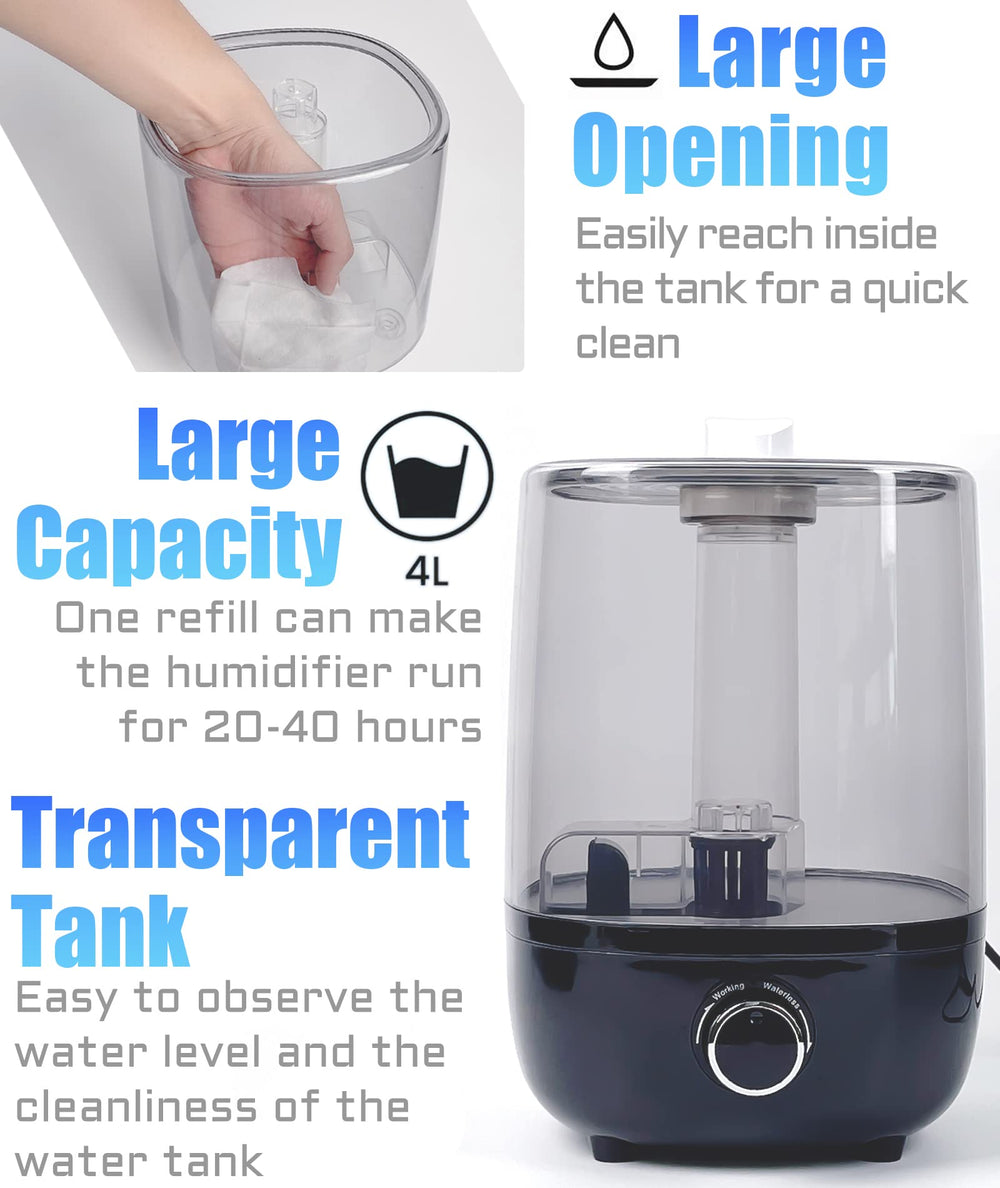 AUAAQ tanque-grande-4l-visible: capacidad suficiente para sesiones prolongadas.