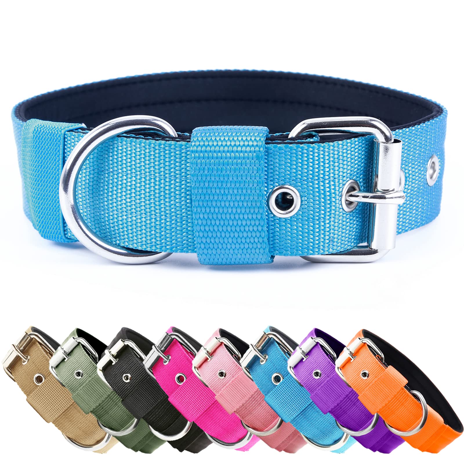Collar táctico AaufiLux de 1,5 pulgadas para perros activos y duraderos.