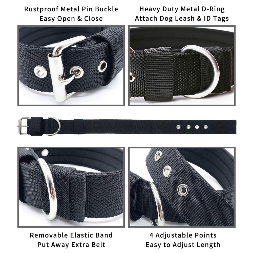 Collar con forro de neopreno acolchado de Aaufilux para mayor comodidad