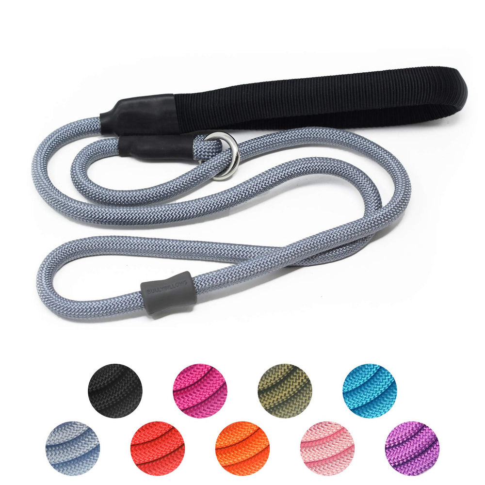 AaufiLux correa deslizante 5ft gris para entrenamiento sin tirones.