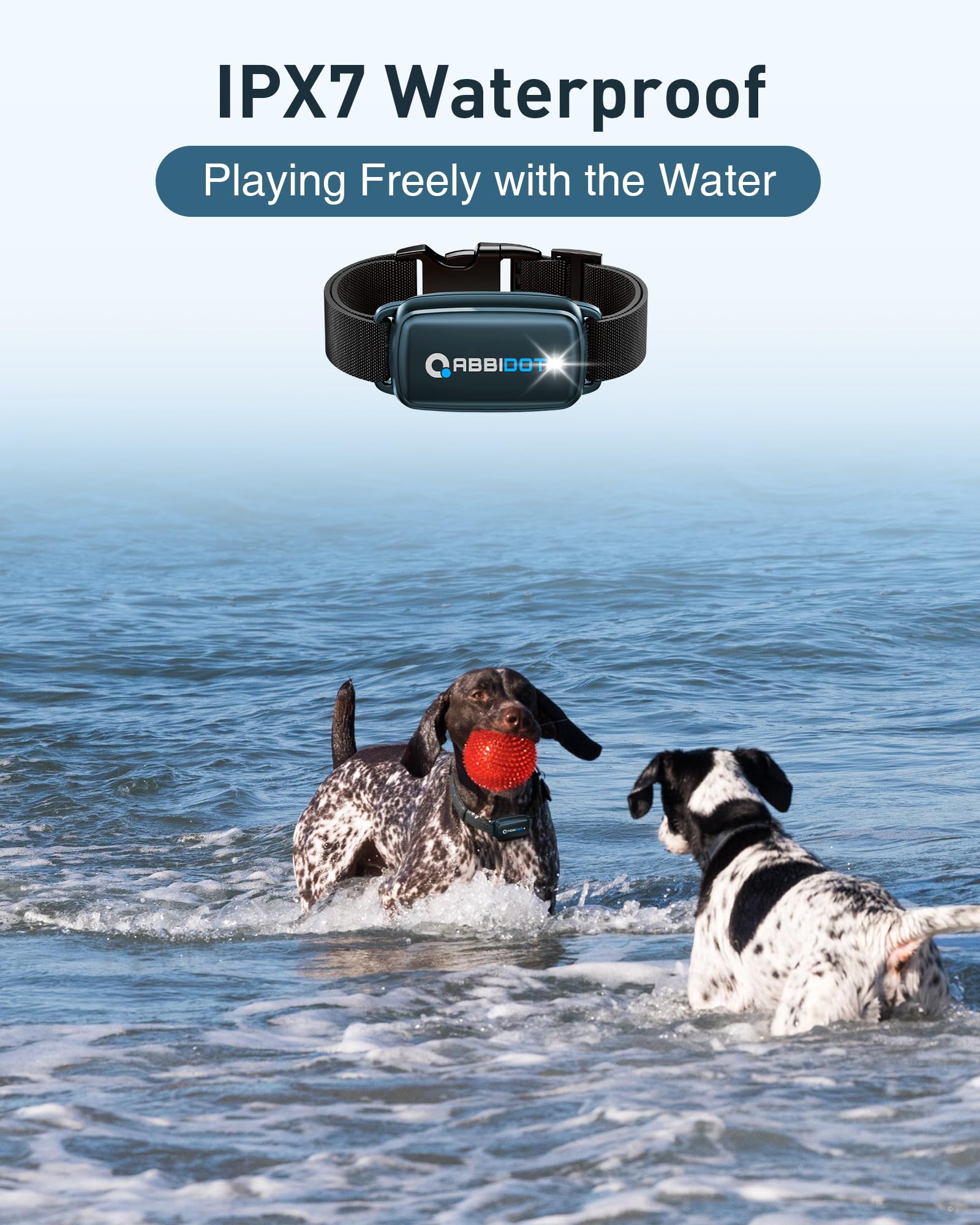 ABBIDOT collar-entrenamiento-perro-bateria-larga-duracion, menos recargas durante semanas.