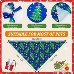 Abbylike bandana navideña con árbol para perros, añade encanto en eventos.