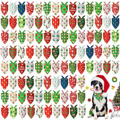 Abbylike bandana navideña con patrón de nieve para perros, perfecto para sesiones de fotos.