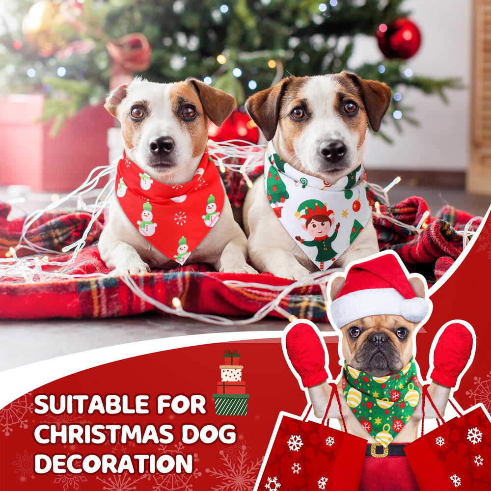 Abbylike bandana para perro con copo de nieve, ideal para looks festivos.