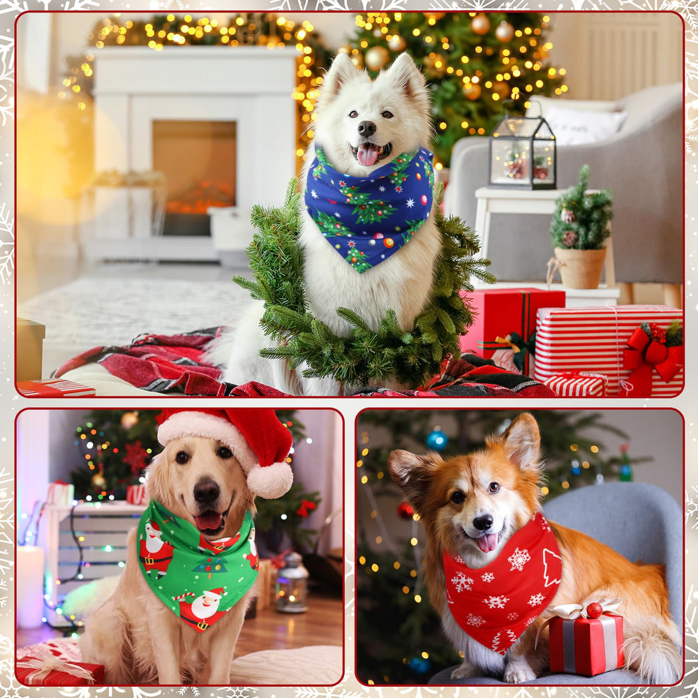Abbylike bandanas para perro con Papa Noel, perfecto para fiestas y eventos.