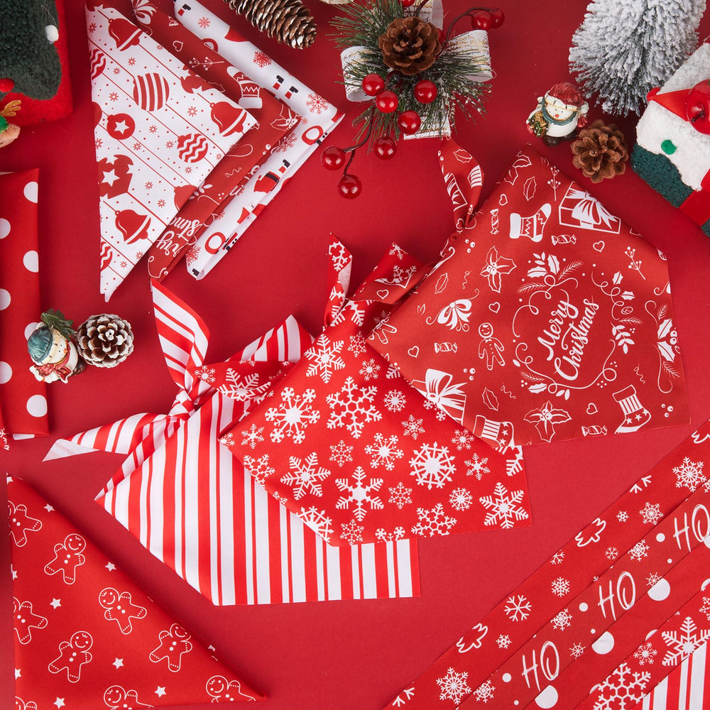 Bandanas Abbylike para perros con copos de nieve, uso en decoración festiva