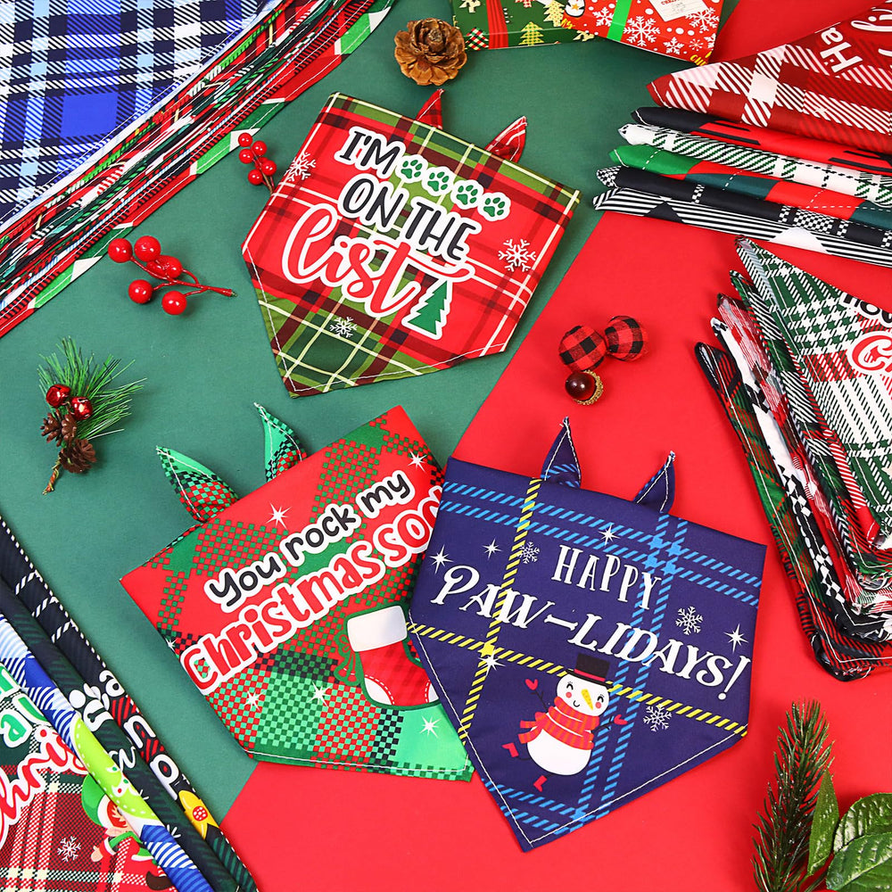 Bandanas Abbylike con diseño de regalos, perfecto para adornar las fiestas